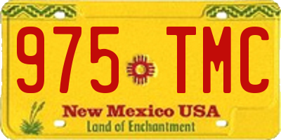 NM license plate 975TMC