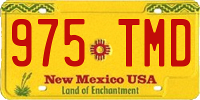 NM license plate 975TMD