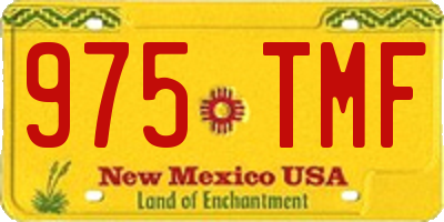 NM license plate 975TMF