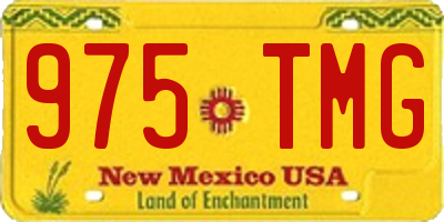 NM license plate 975TMG