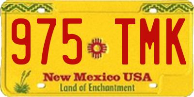 NM license plate 975TMK