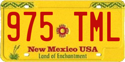 NM license plate 975TML