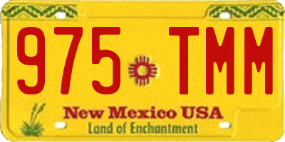 NM license plate 975TMM