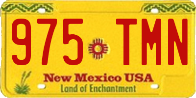 NM license plate 975TMN