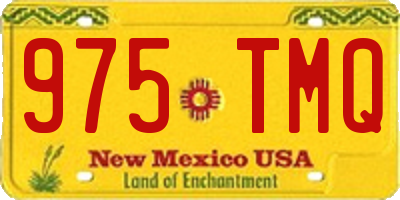 NM license plate 975TMQ