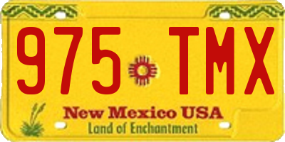 NM license plate 975TMX