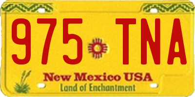 NM license plate 975TNA