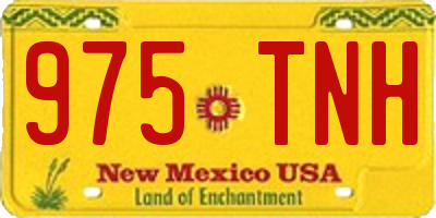 NM license plate 975TNH