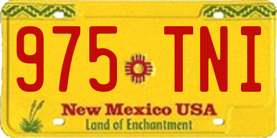 NM license plate 975TNI