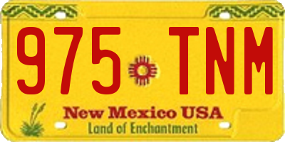 NM license plate 975TNM