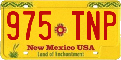NM license plate 975TNP