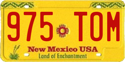 NM license plate 975TOM
