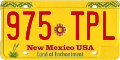 NM license plate 975TPL