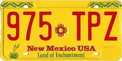 NM license plate 975TPZ