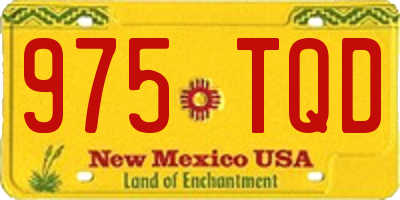 NM license plate 975TQD