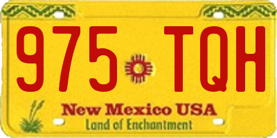 NM license plate 975TQH