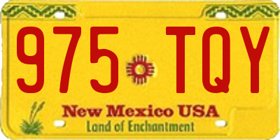 NM license plate 975TQY