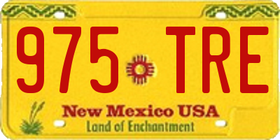 NM license plate 975TRE