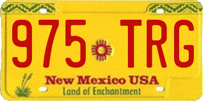 NM license plate 975TRG