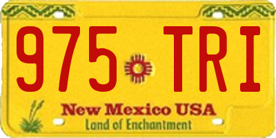 NM license plate 975TRI