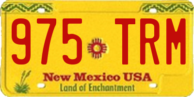 NM license plate 975TRM