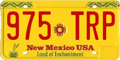 NM license plate 975TRP