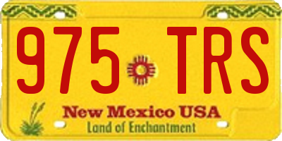 NM license plate 975TRS
