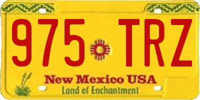 NM license plate 975TRZ