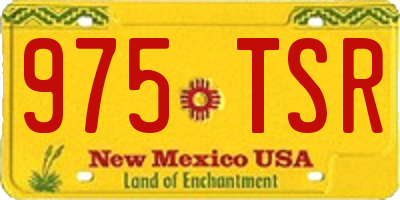 NM license plate 975TSR
