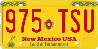 NM license plate 975TSU