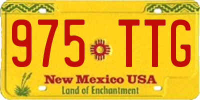 NM license plate 975TTG