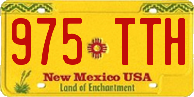 NM license plate 975TTH