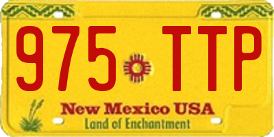NM license plate 975TTP