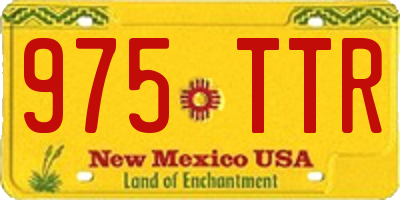 NM license plate 975TTR