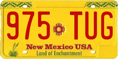 NM license plate 975TUG