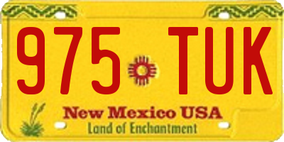 NM license plate 975TUK