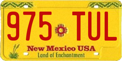 NM license plate 975TUL