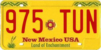 NM license plate 975TUN