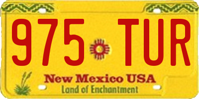NM license plate 975TUR