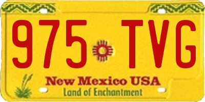 NM license plate 975TVG