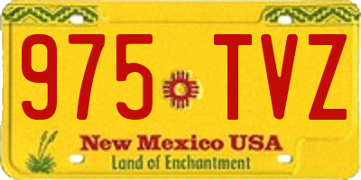 NM license plate 975TVZ