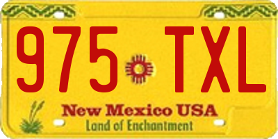 NM license plate 975TXL