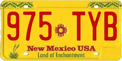 NM license plate 975TYB