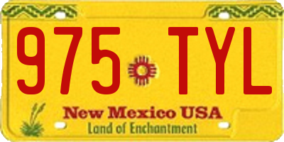 NM license plate 975TYL