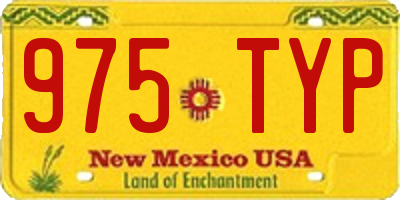 NM license plate 975TYP