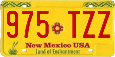 NM license plate 975TZZ