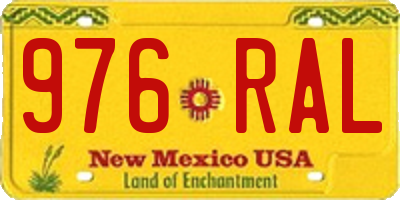 NM license plate 976RAL