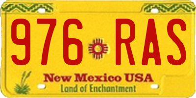NM license plate 976RAS
