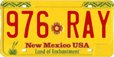 NM license plate 976RAY