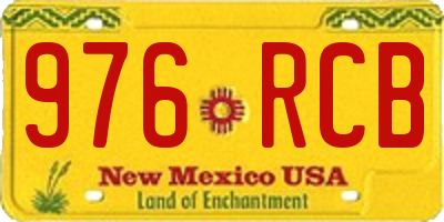NM license plate 976RCB